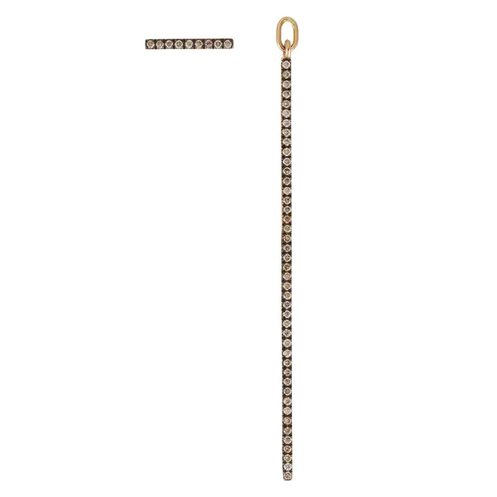 Diamond Bar Earrings Long P - Chd - Classic - Ileana Makri