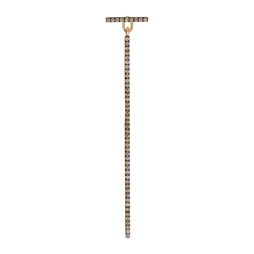 Diamond Bar Earrings Long P - Chd - Classic - Ileana Makri
