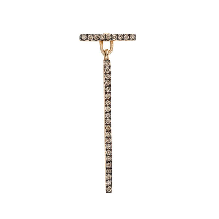 Diamond Bar Earrings Short P - Chd - Classic - Ileana Makri