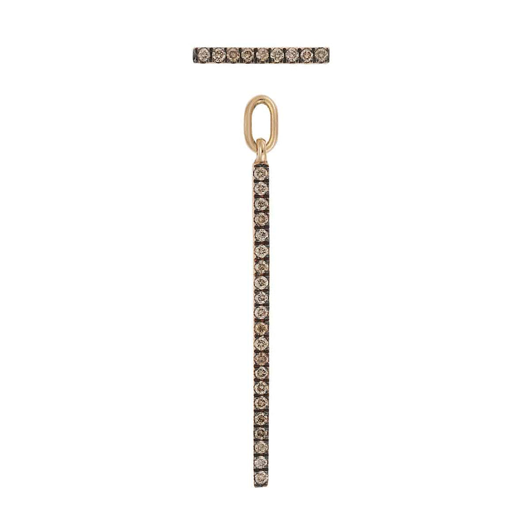 Diamond Bar Earrings Short P - Chd - Classic - Ileana Makri