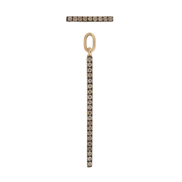 Diamond Bar Earrings Short P - Chd - Classic - Ileana Makri
