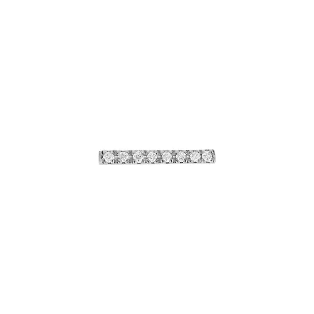 Diamond Bar Earrings Short W - D - Classic - Ileana Makri