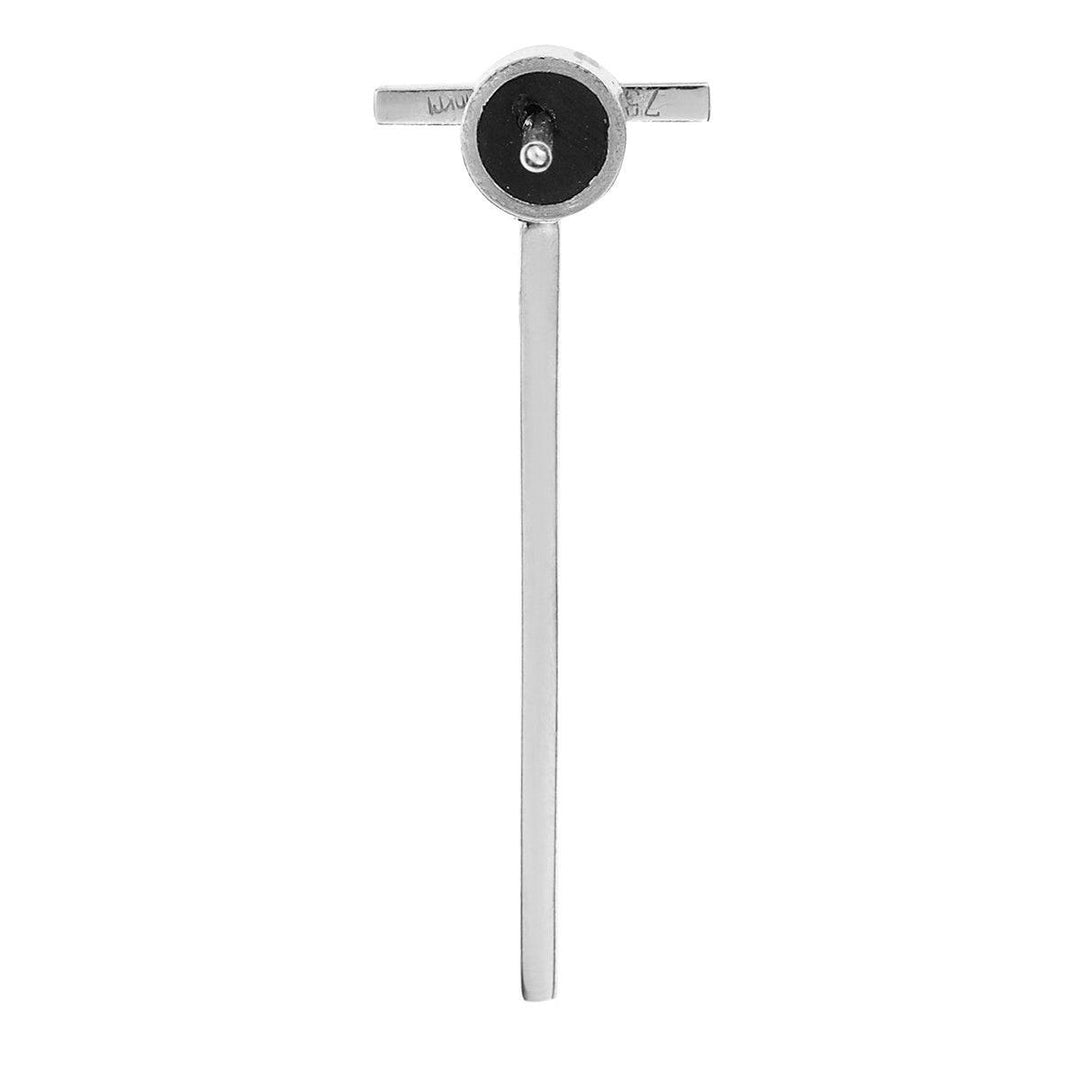 Diamond Bar Earrings Short W - D - Classic - Ileana Makri