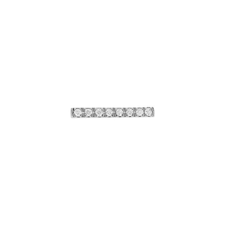 Diamond Bar Earrings Short W-D - Classic - Ileana Makri store