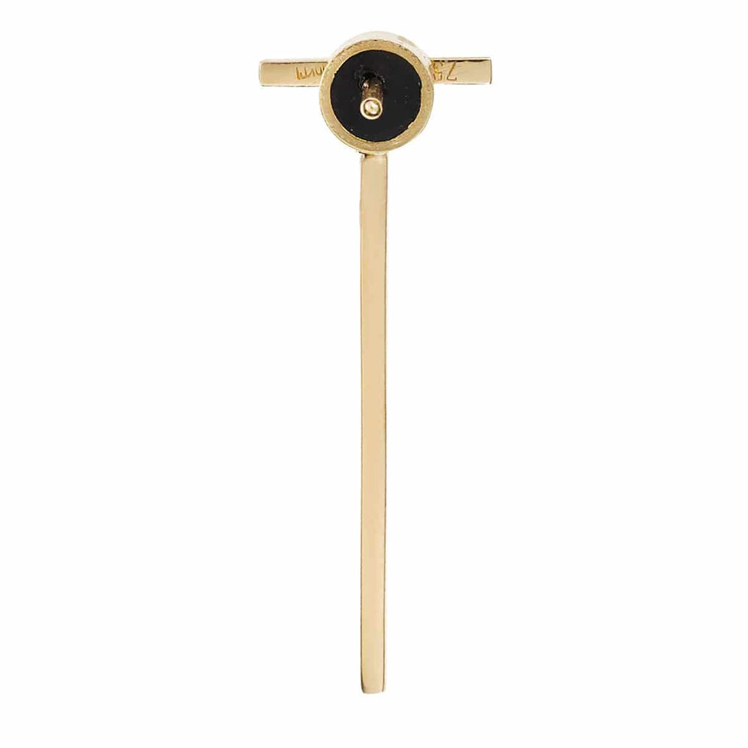 Diamond Bar Earrings Short Y - D - Classic - Ileana Makri