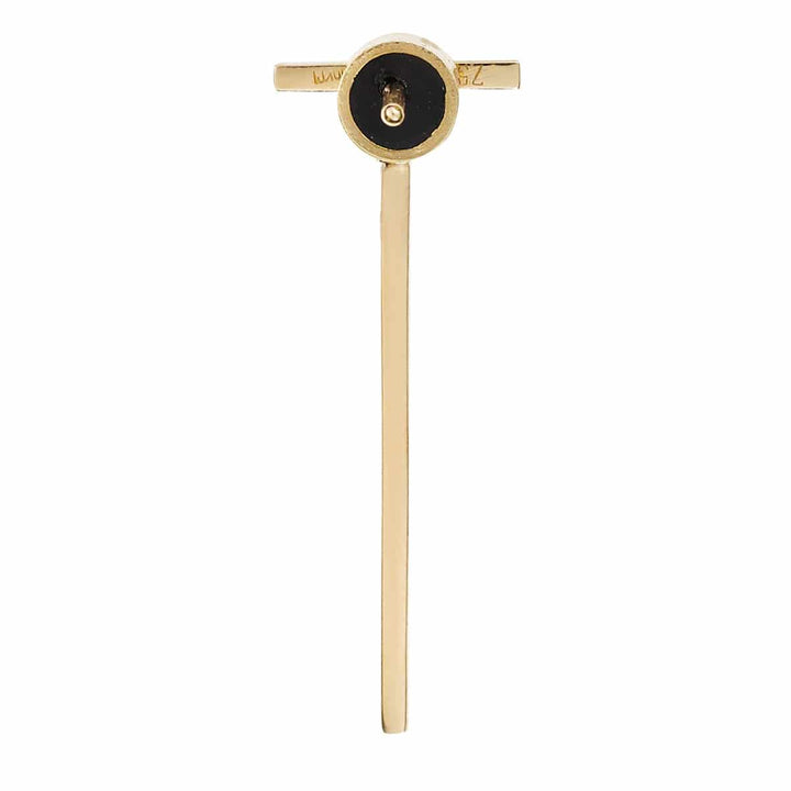 Diamond Bar Earrings Short Y - D - Classic - Ileana Makri