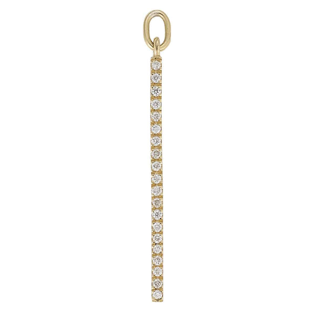 Diamond Bar Earrings Short Y - D - Classic - Ileana Makri