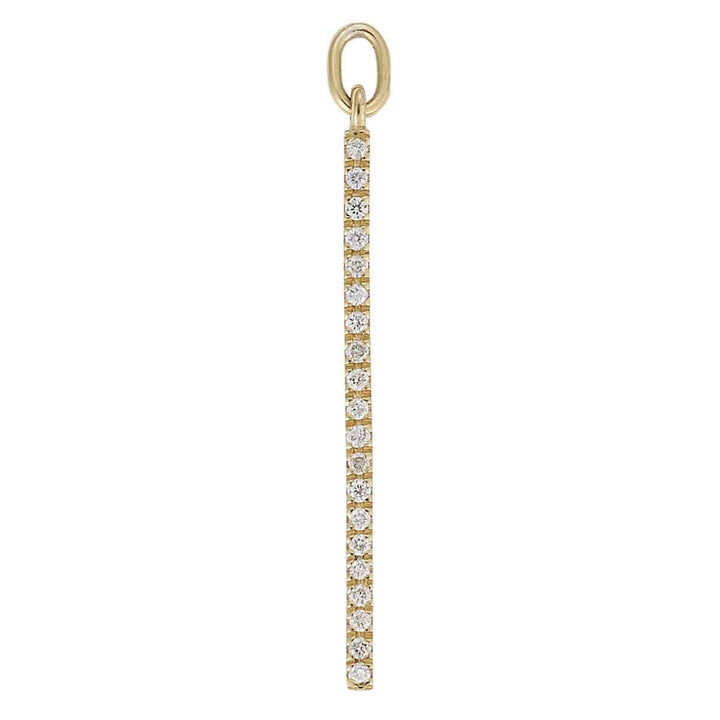 Diamond Bar Earrings Short Y - D - Classic - Ileana Makri