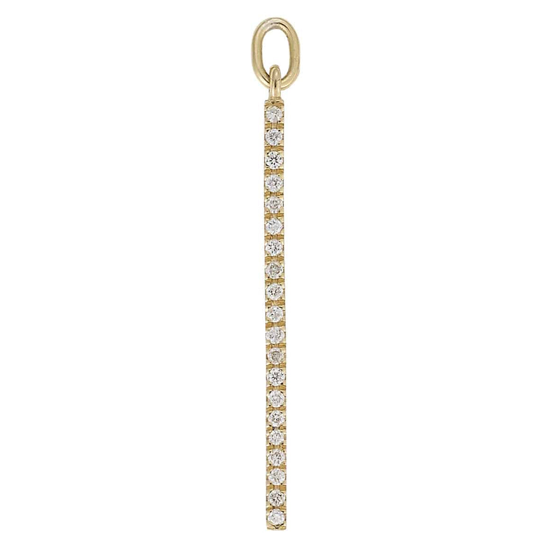 Diamond Bar Earrings Short Y - D - Classic - Ileana Makri