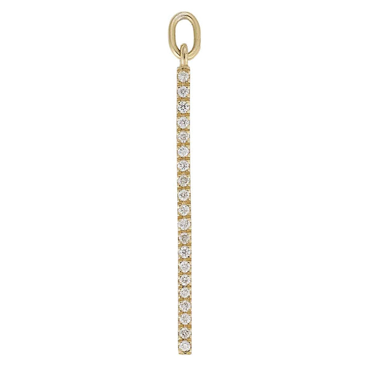 Diamond Bar Earrings Short Y - D - Classic - Ileana Makri