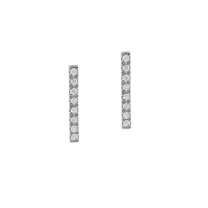 Diamond Bar Studs - Classic - Ileana Makri