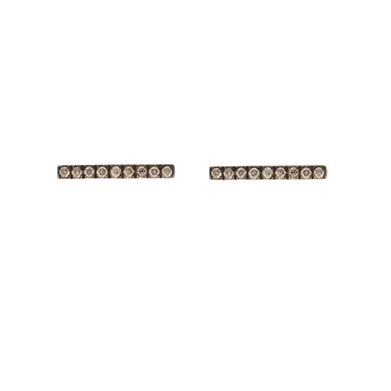 Diamond Bar Studs P - Chd - Classic - Ileana Makri