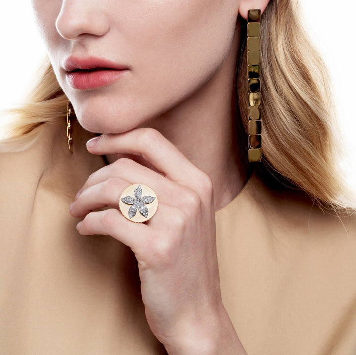 Diamond Bloom Ring - Blossom - Ileana Makri