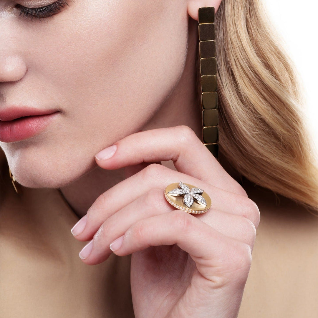 Diamond Bloom Ring - Blossom - Ileana Makri