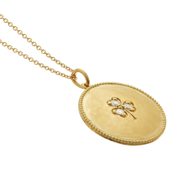 Diamond Clover Pendant - SYMBOLS - Ileana Makri