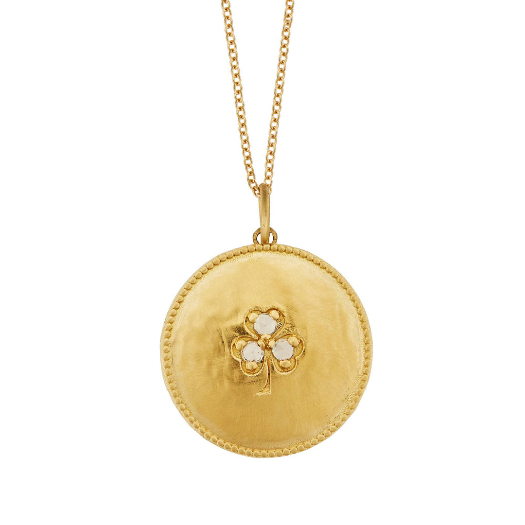 Diamond Clover Pendant - SYMBOLS - Ileana Makri