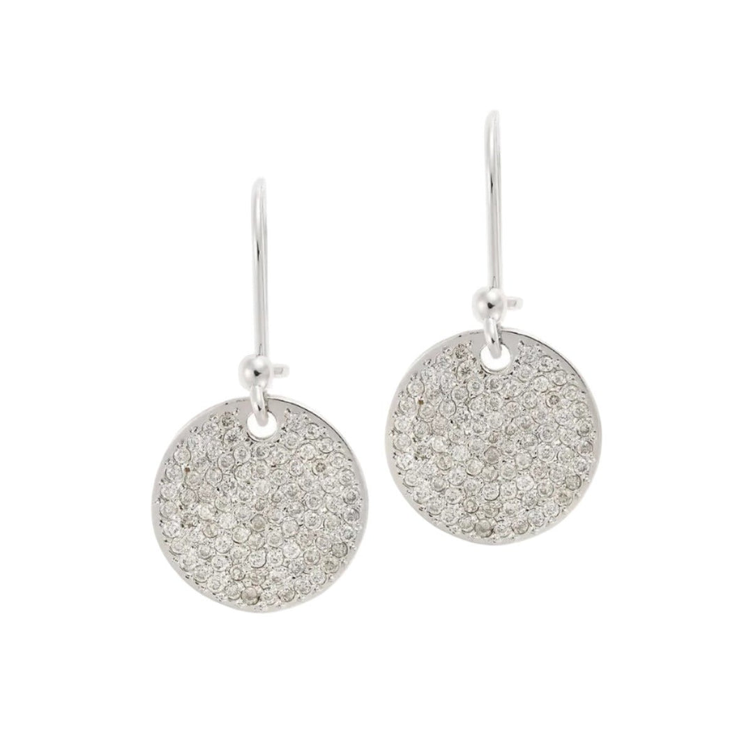 Diamond Disc Earrings W - D - Classic - Ileana Makri