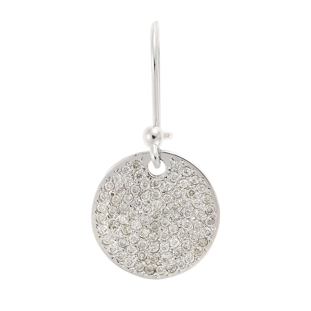 Diamond Disc Earrings W - D - Classic - Ileana Makri