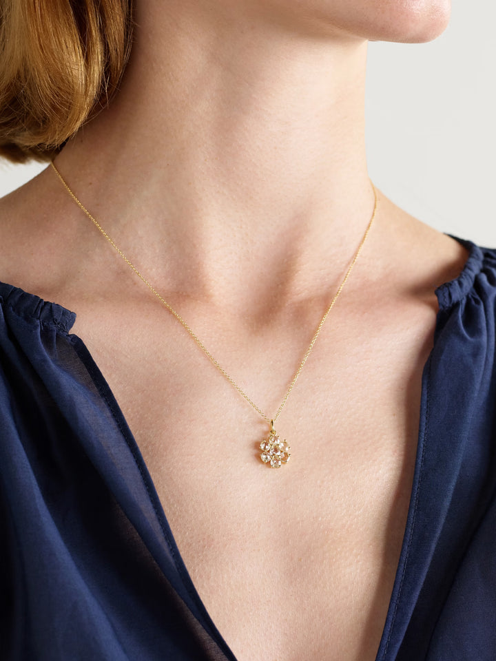 Rosecut Bloom Diamond Pendant
