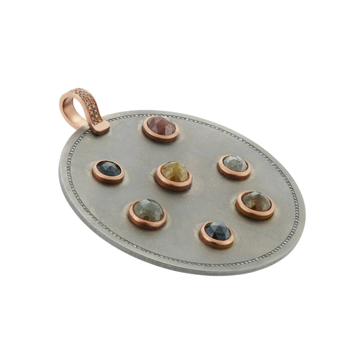 Diamond Galaxy Necklace - TITANIUM - Ileana Makri