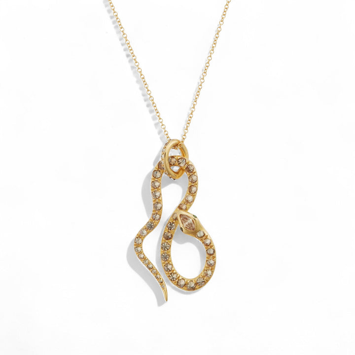 Diamond Jungle Snake Pendant - SNAKES - Ileana Makri