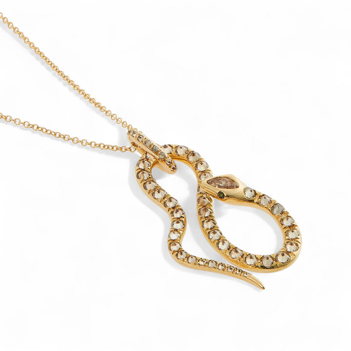 Diamond Jungle Snake Pendant - SNAKES - Ileana Makri