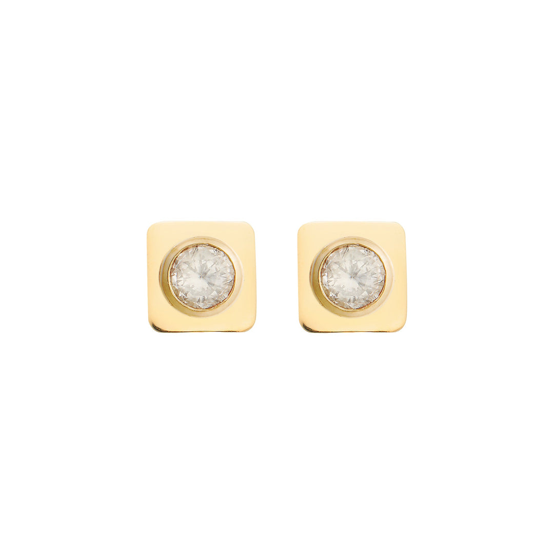 Diamond Large Tile Studs - Tile - Ileana Makri