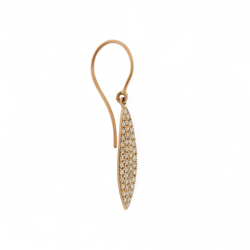 Diamond Leaf Earrings Small - Falling Leaves - Ileana Makri