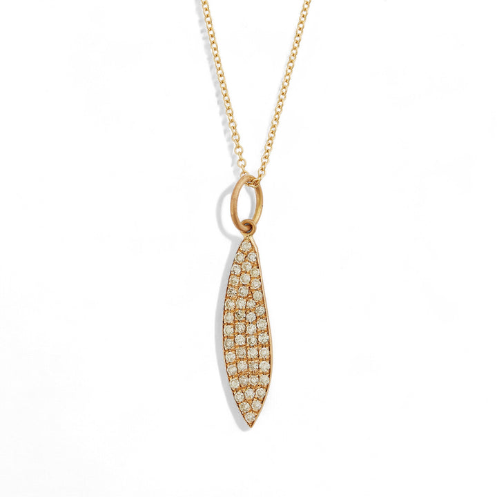 Diamond Leaf Pendant - Falling Leaves - Ileana Makri