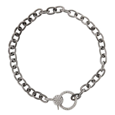 Diamond Lock Chain Bracelet - Chains - Ileana Makri store