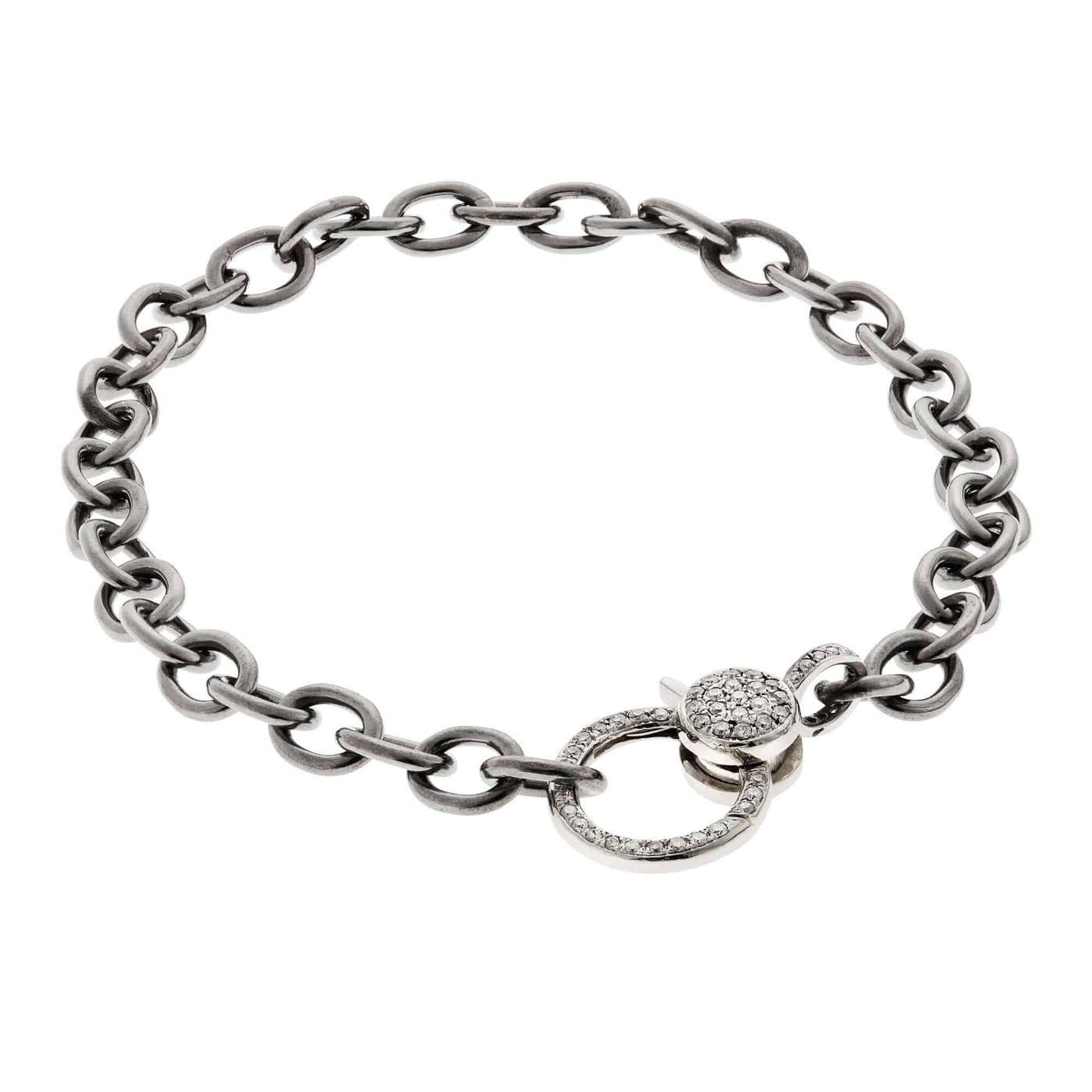 Diamond Lock Chain Bracelet - Chains - Ileana Makri store