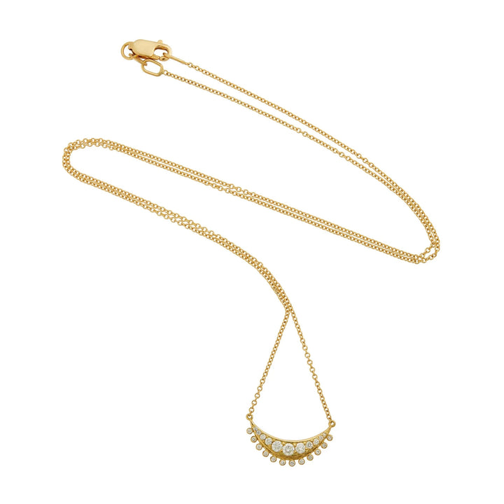 Diamond Luna Chain Necklace - Lunar - Ileana Makri