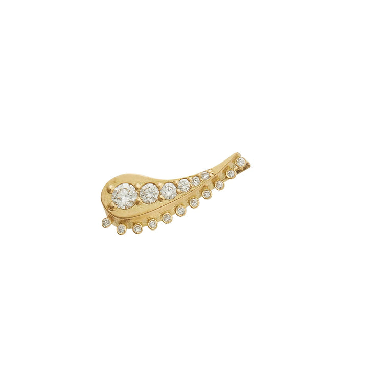 Diamond Luna Ear Climber - Lunar - Ileana Makri
