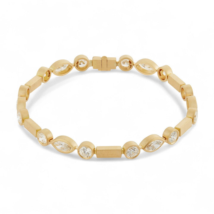 Diamond Navette Stream Bracelet Y - D - Cascade - Ileana Makri