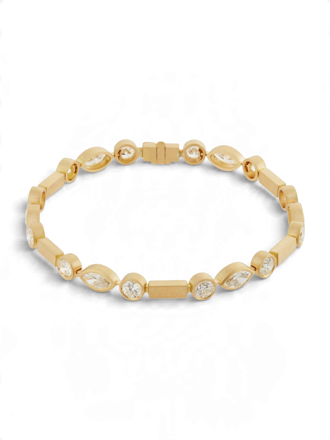 Diamond Navette Stream Bracelet Y - D - Cascade - Ileana Makri