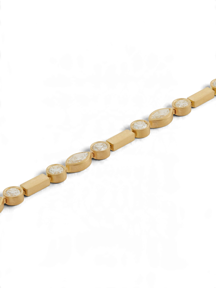 Diamond Navette Stream Bracelet Y - D - Cascade - Ileana Makri