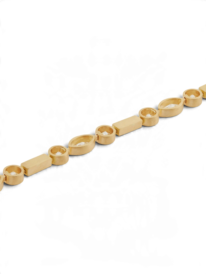 Diamond Navette Stream Bracelet Y - D - Cascade - Ileana Makri