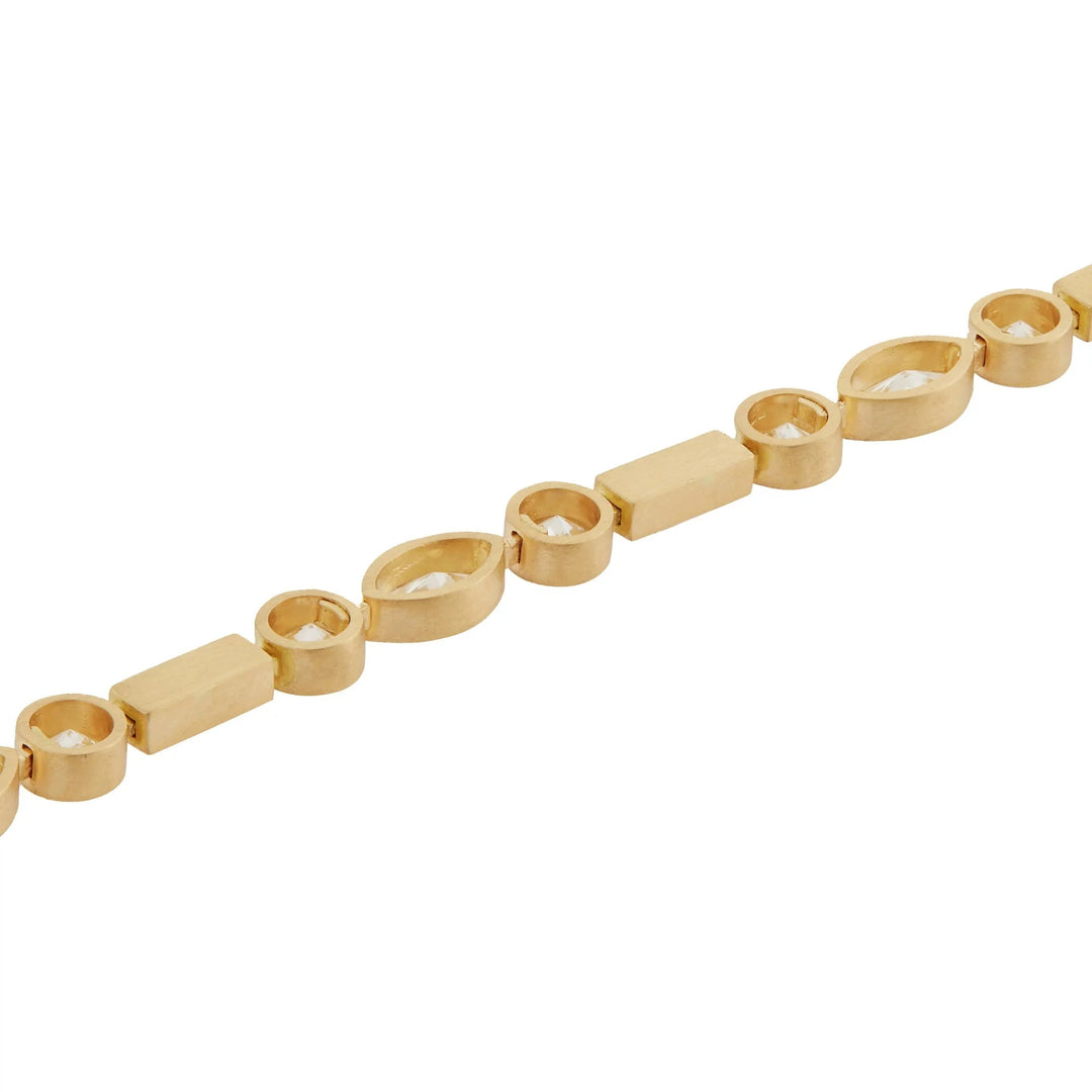 Diamond Navette Stream Bracelet Y - D - Cascade - Ileana Makri