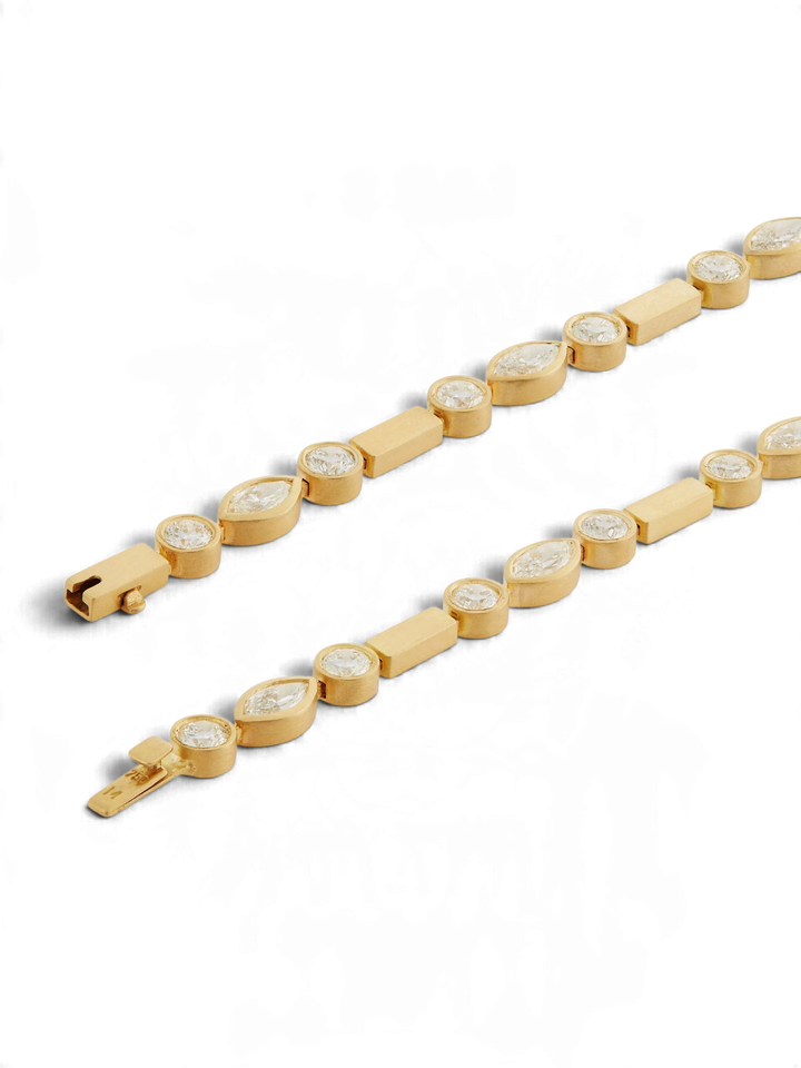 Diamond Navette Stream Bracelet Y - D - Cascade - Ileana Makri