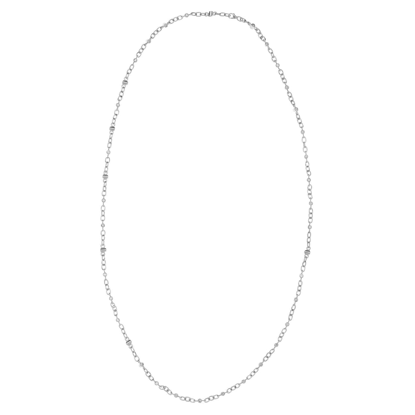 Diamond Rail Necklace - Chains - Ileana Makri store
