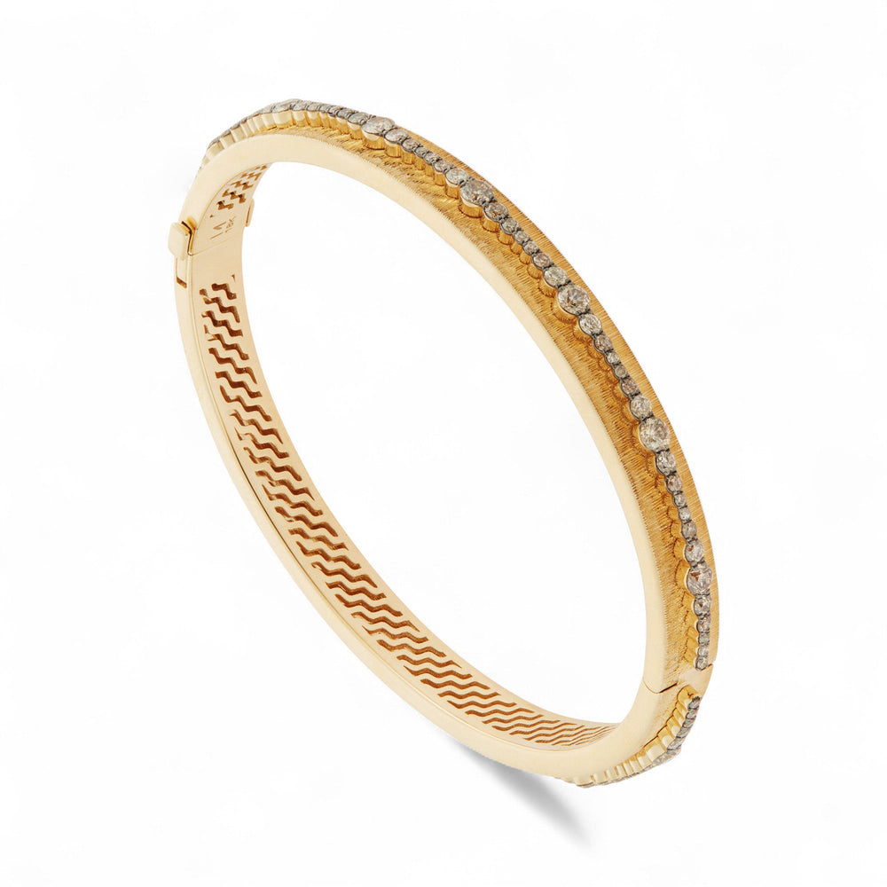Diamond Ripple Bangle - Rivulet - Ileana Makri