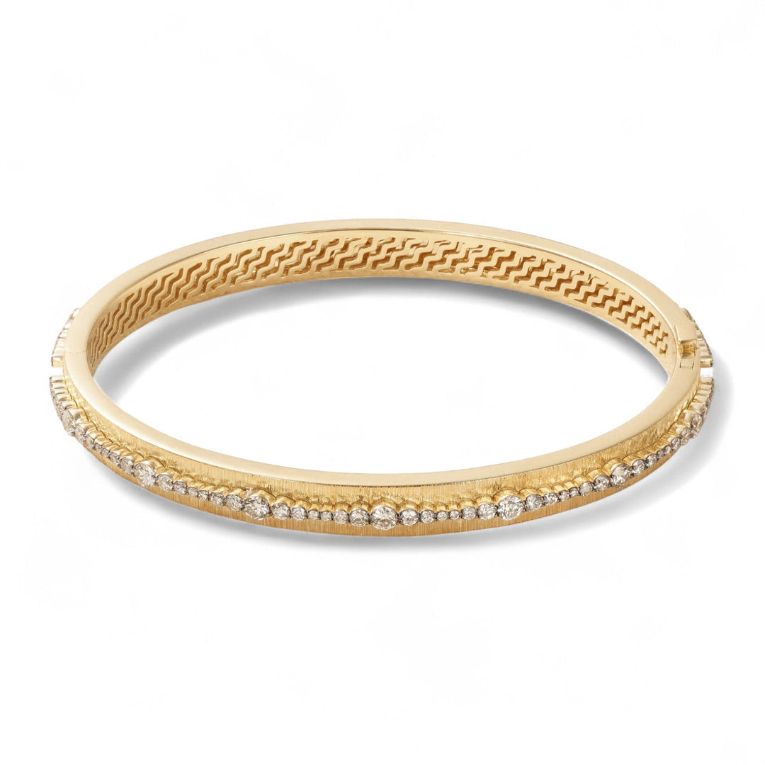 Diamond Ripple Bangle - Rivulet - Ileana Makri