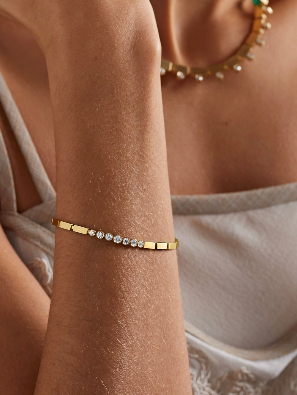 Diamond River Bracelet Y - D - Cascade - Ileana Makri