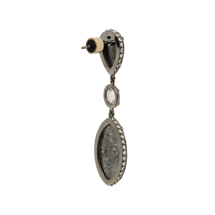 Diamond Slice Earrings - One of a Kind - Ileana Makri