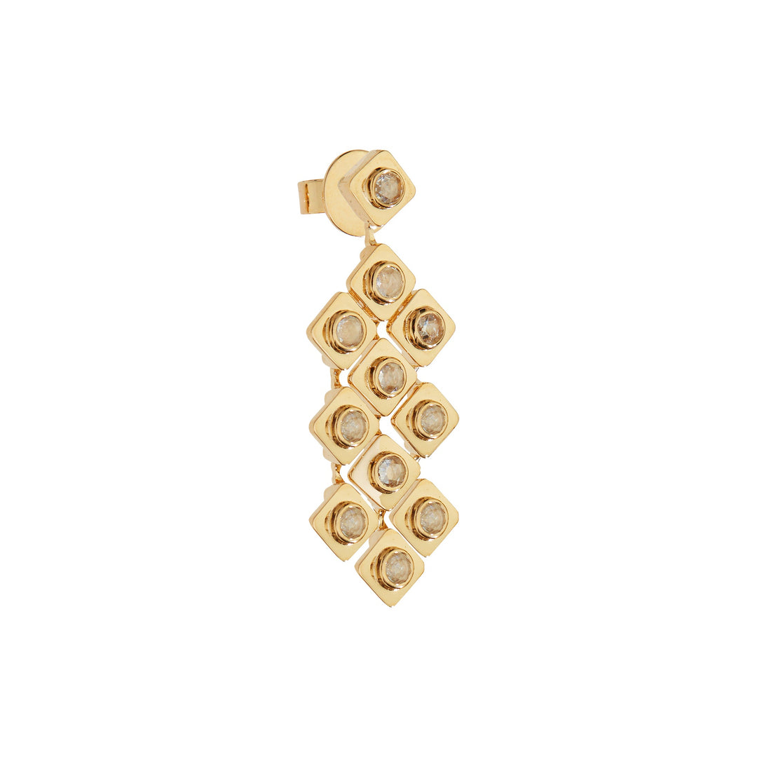 Diamond Tile Curtain Earrings - Tile - Ileana Makri