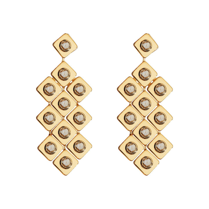 Diamond Tile Curtain Earrings - Tile - Ileana Makri