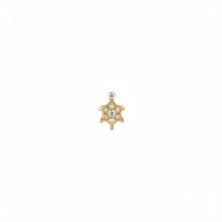 Diamond Turtle Stud - And Paris - Ileana Makri