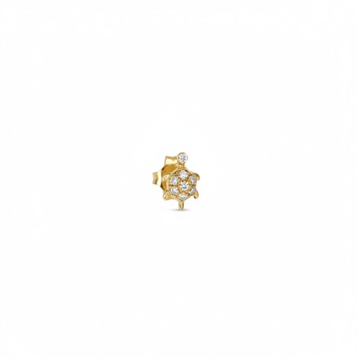 Diamond Turtle Stud - And Paris - Ileana Makri