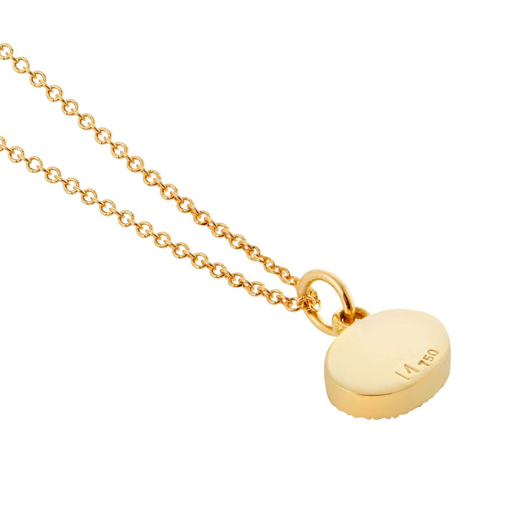 Diamond Yellow Mini Oval Eye Pendant - EVIL EYE - Ileana Makri