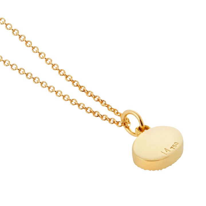 Diamond Yellow Mini Oval Eye Pendant - EVIL EYE - Ileana Makri